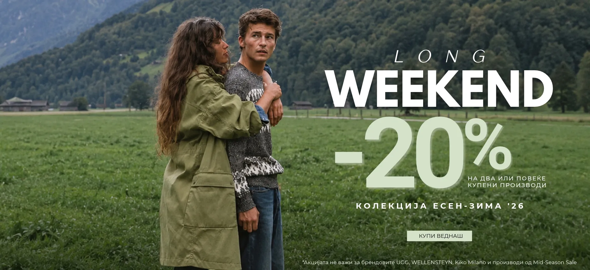 LONG WEEKEND 20% na dva