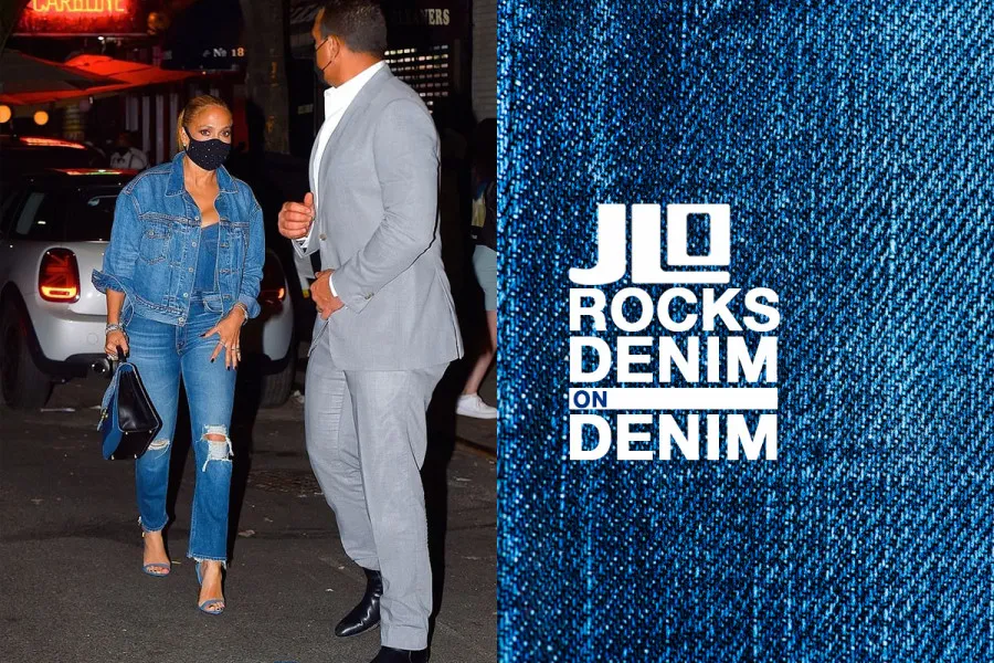 Носиме целосна деним комбинација по примерот на Џеј Ло!