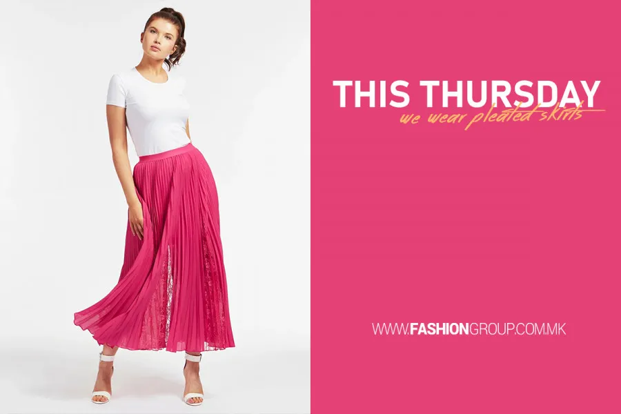 Во четврток носиме:  Плисирани здолништа и Guess маици